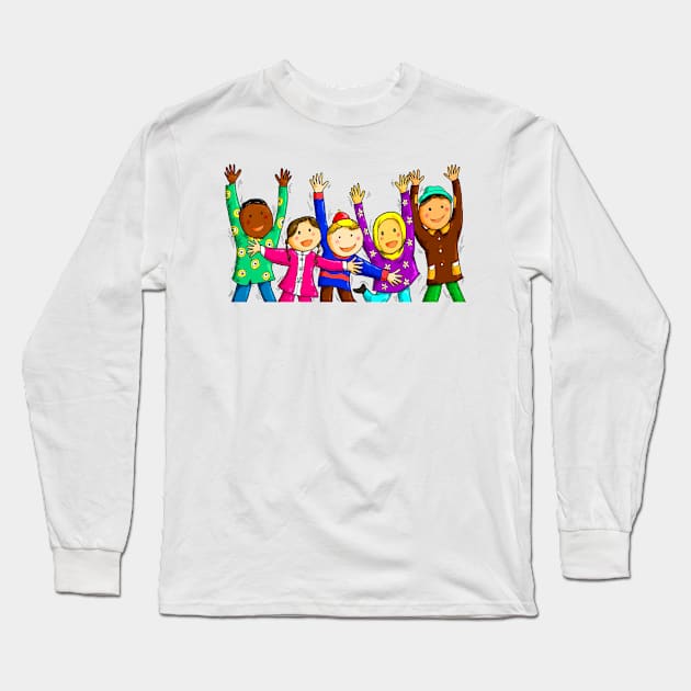 Happy International Children's Day Long Sleeve T-Shirt by Nalidsa